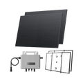 Laden Sie das Bild in Galerie -Viewer, {EcoFlow STREAM Balcony Kit Lattice Balcony / (800Wp) 2 × 400W Rigid Solar Panel + STREAM Microinverter / Hook Kit: Lattice Balcony