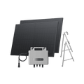 Laden Sie das Bild in Galerie -Viewer, {EcoFlow STREAM Balcony Kit Concrete Balcony / (800Wp) 2 × 400W Rigid Solar Panel + STREAM Microinverter / Bracket: Concrete Balcony