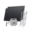 Laden Sie das Bild in Galerie -Viewer, {EcoFlow STREAM Balcony Solar System STREAM Microinverter + 2 x 400 W Rigid Solar Panel / Bracket: Pitched Roof