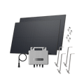 Laden Sie das Bild in Galerie -Viewer, {EcoFlow STREAM Garden/Ground Kit (900Wp) 2 × 450W Rigid Solar Panel + STREAM Microinverter / Bracket: Adjustable Solar Support