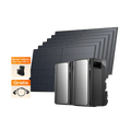 Laden Sie das Bild in Galerie -Viewer, {EcoFlow STREAM Ultra/ STREAM Pro Balkonkraftwerk mit Speicher (7 MPPT | 3 840 Wh Kapazität | 2 700 Wp) STREAM Ultra + STREAM Pro (Gratis 1 × Parallelkabel) + 6 x 450 W Starres Solarpanel (0 % MwSt. – nur in Deutschland)