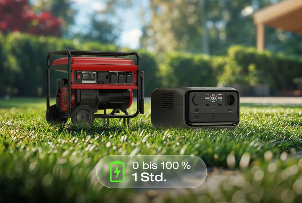 4 Ladeoptionen – Sicher laden                  von 0–100 % in 1 Stunde
