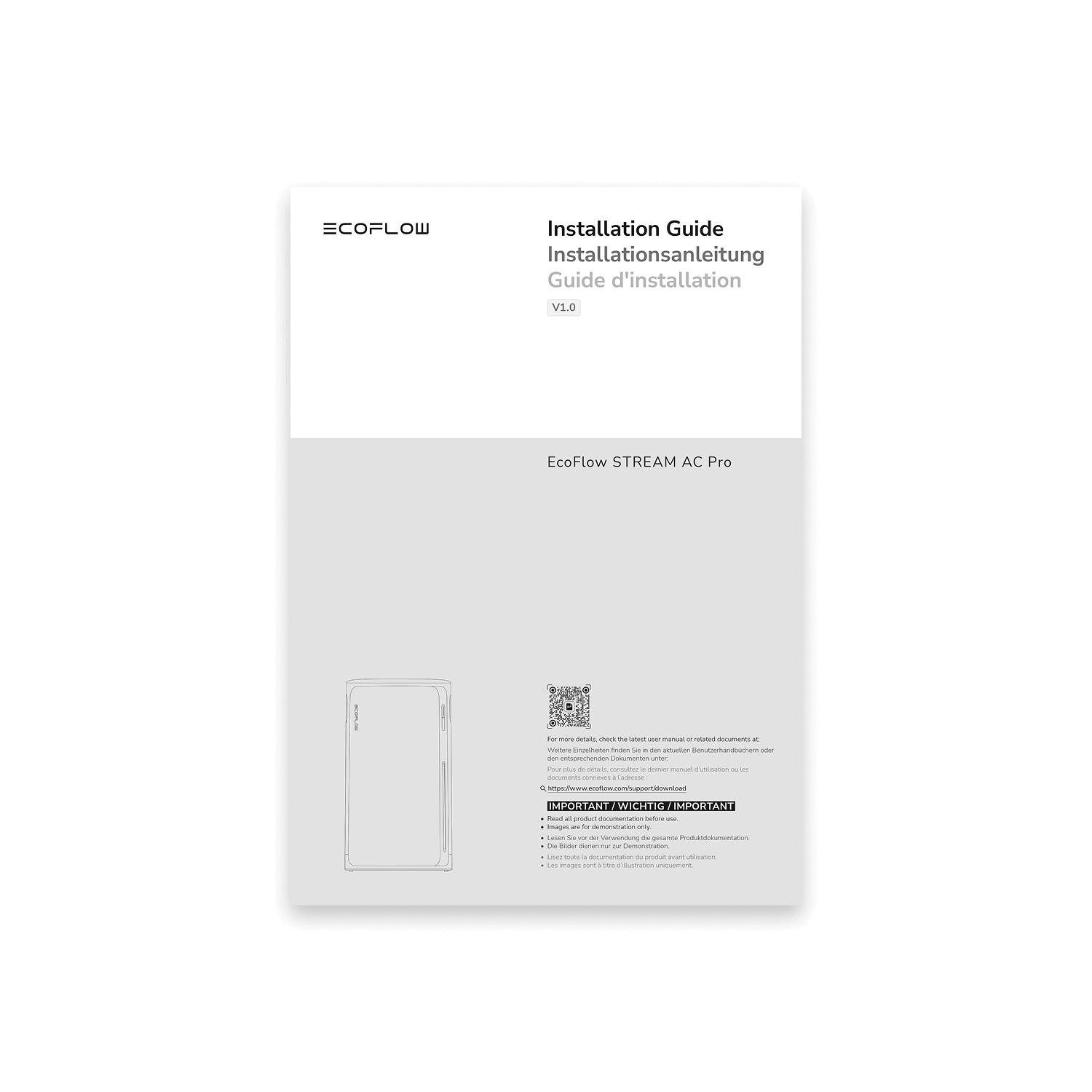 Installationsanleitung × 1