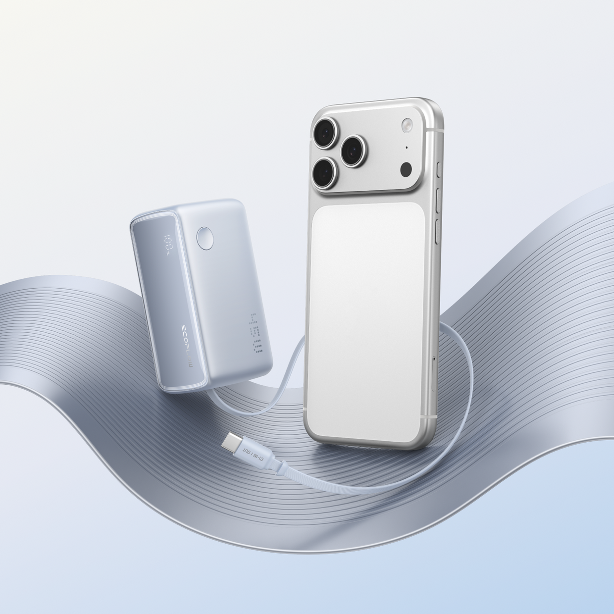 EcoFlow RAPID Powerbank (10K, 45W, ausziehbares Kabel)