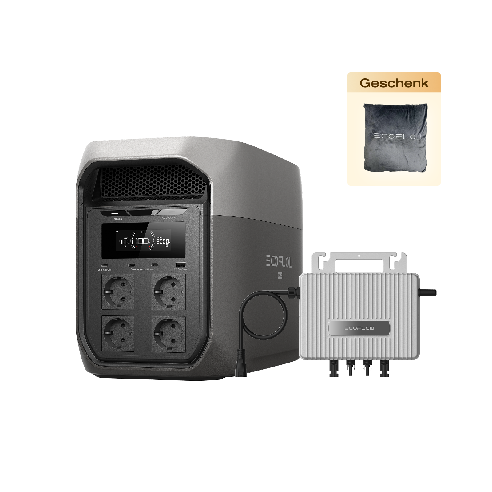 EcoFlow DELTA 3 Max Serie Tragbare Powerstation (2048Wh)