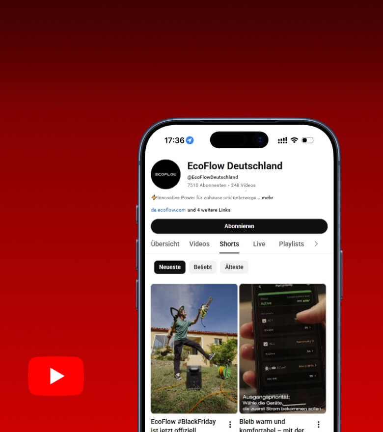 Neueste Produktvideos auf YouTube