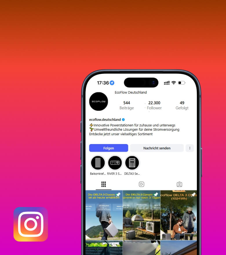 Energie-Inspirationen auf Instagram