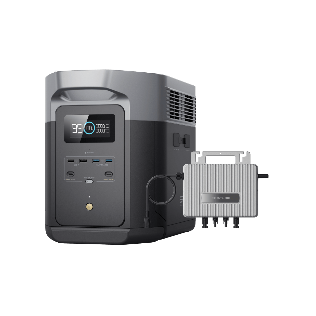 EcoFlow DELTA 2 Max Tragbare Powerstation 0% MwSt. (Nur Deutschland) DELTA 2 Max + STREAM Mikro-Wechselrichter