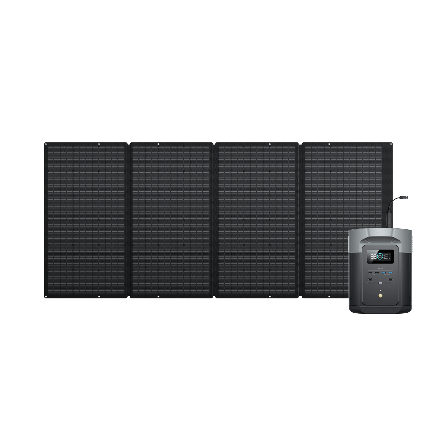EcoFlow DELTA 2 Max Tragbare Powerstation (Generalüberholt) DELTA 2 Max + 400 W Tragbares Solarpanel (Generalüberholt)(Mitgliederpreis)