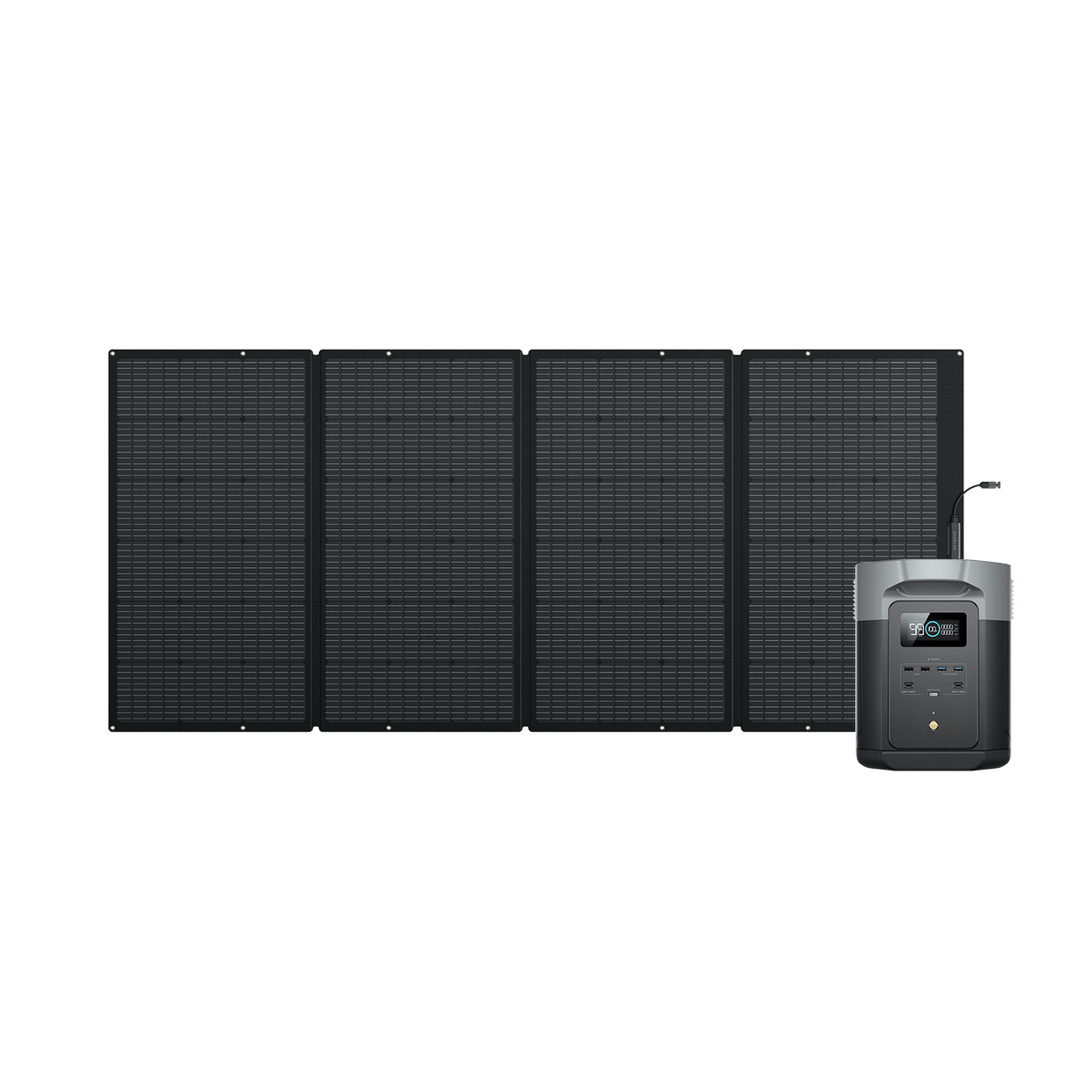 EcoFlow DELTA 2 Max Tragbare Powerstation (Generalüberholt) DELTA 2 Max + 400 W Tragbares Solarpanel (Generalüberholt)(Mitgliederpreis)
