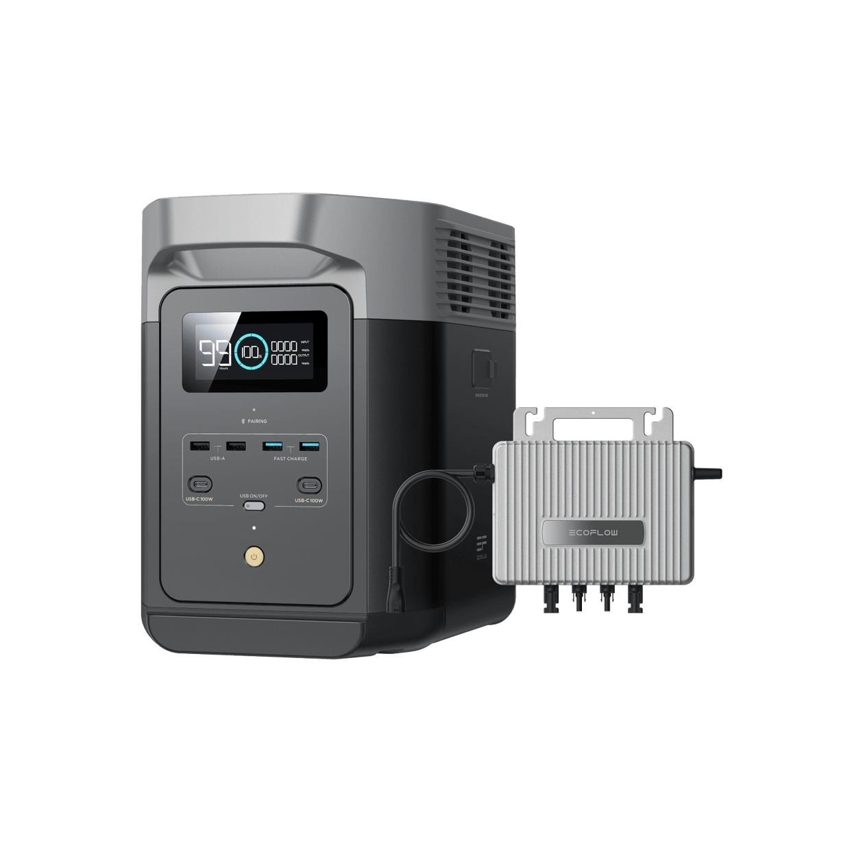 EcoFlow DELTA 2 Tragbare Powerstation 0% MwSt. (Nur Deutschland) DELTA 2 + STREAM Mikro-Wechselrichter