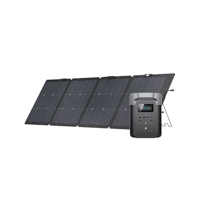 EcoFlow DELTA 2 Tragbare Powerstation (Generalüberholt) DELTA 2 (Generalüberholt) + 220W Solarpanel (Generalüberholt)