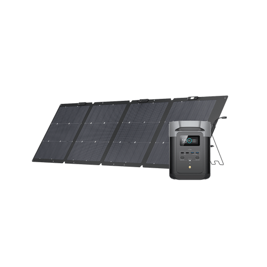 EcoFlow DELTA 2 Tragbare Powerstation (Generalüberholt) DELTA 2 (Generalüberholt) + 220W Solarpanel (Generalüberholt)