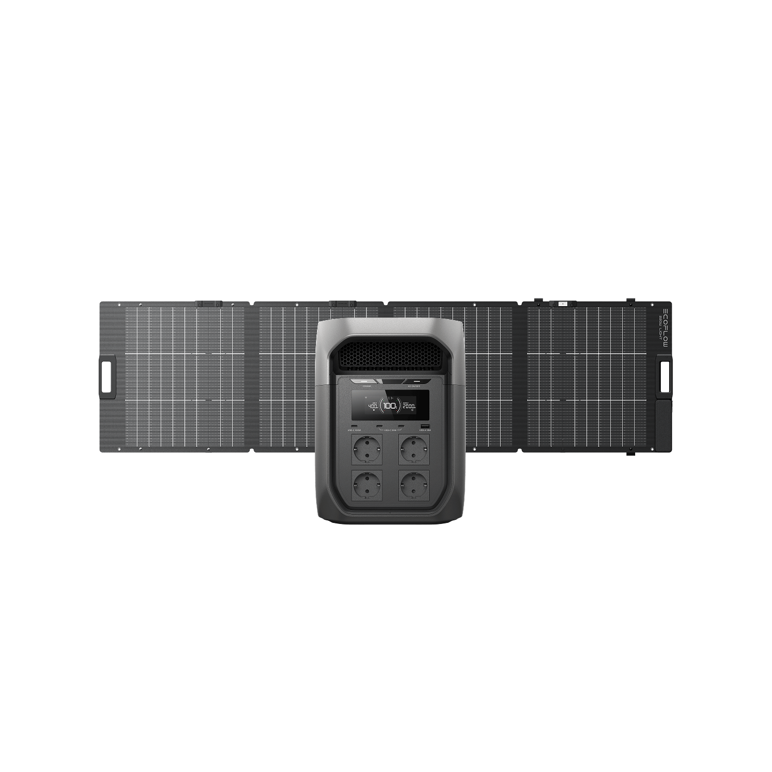 EcoFlow DELTA 3 Max Serie Solargenerator (PV220 W) DELTA 3 Max / 1*NextGen 220 W Tragbares Bifaziales Solarpanel