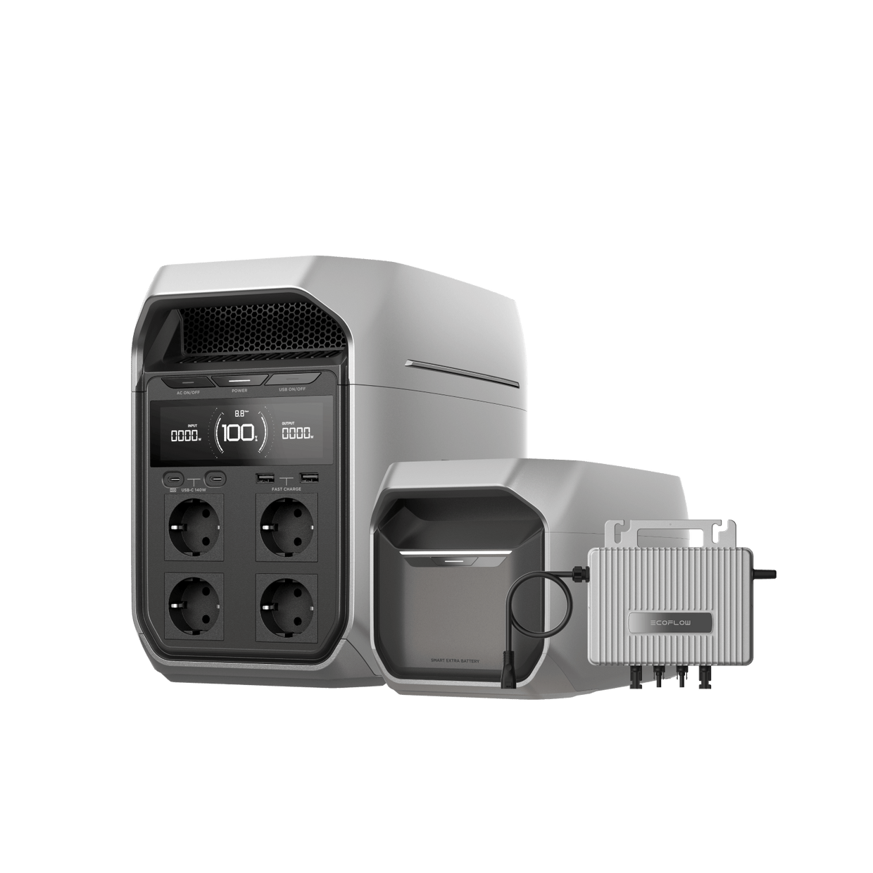 EcoFlow DELTA 3 Serie + Intelligente Zusatzbatterie Bundle 0 % MwSt. (Nur Deutschland) DELTA 3 Plus + Zusatzbatterie + Gratis STREAM Mikro-Wechselrichter