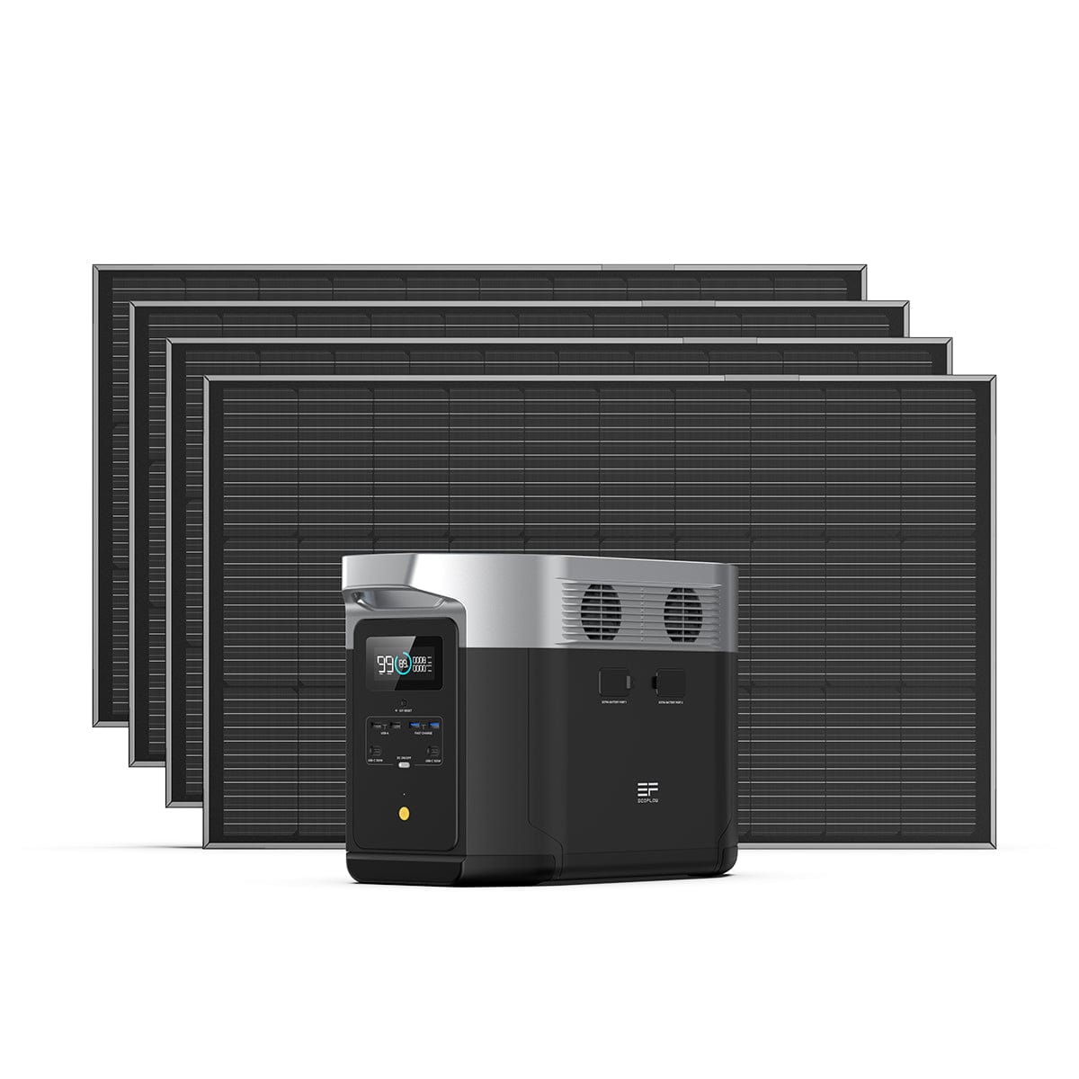 EcoFlow DELTA Max Solargenerator (Starrer PV100W) DELTA Max 1600 / 4 / Ohne Zusatzakku