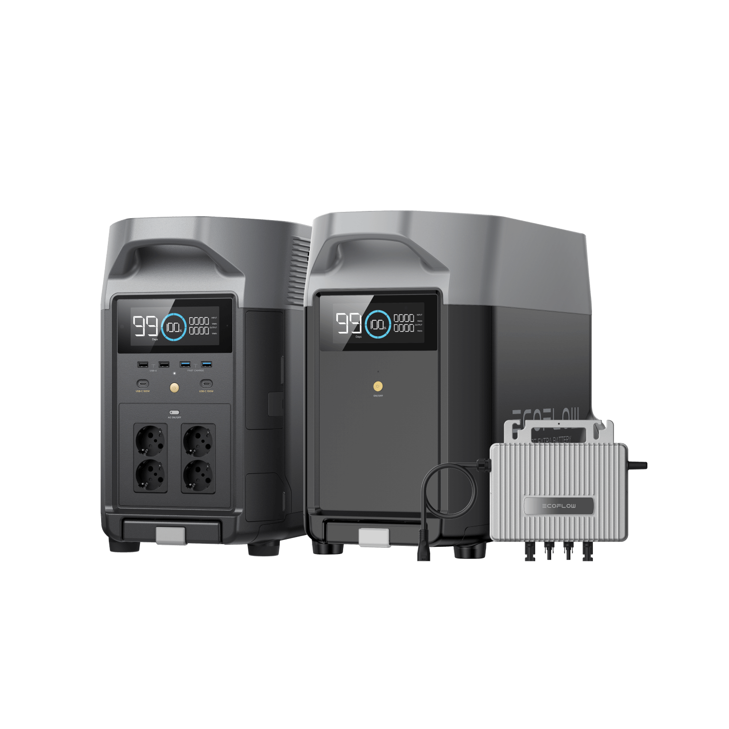 EcoFlow DELTA Pro 0 % MwSt. (Nur Deutschland) DELTA Pro + Zusatzbatterie + Gratis STREAM Mikro-Wechselrichter