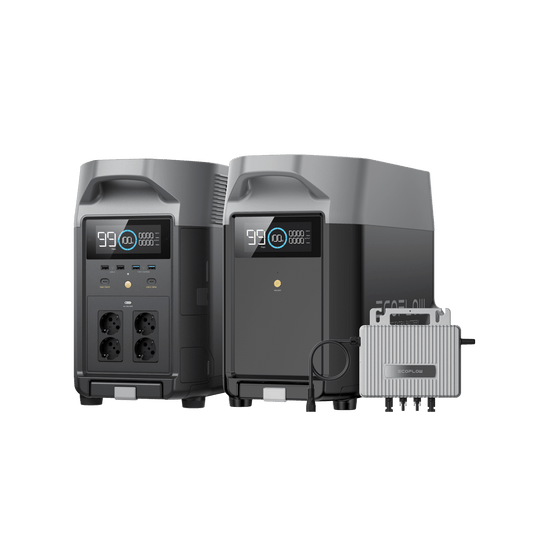 EcoFlow DELTA Pro 0 % MwSt. (Nur Deutschland) DELTA Pro + Zusatzbatterie + Gratis STREAM Mikro-Wechselrichter