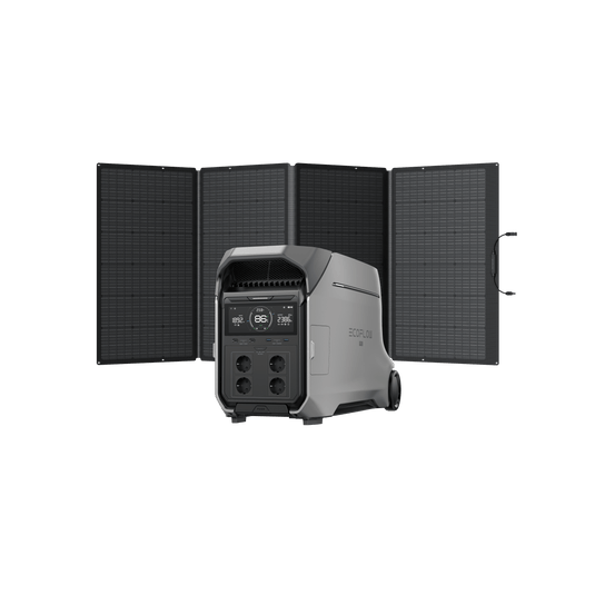 EcoFlow DELTA Pro 3 Tragbare Powerstation (Generalüberholt) DELTA Pro 3 (Mitgliederpreis) + 400 W Tragbares Solarpanel (generalüberholt)(Mitgliederpreis)