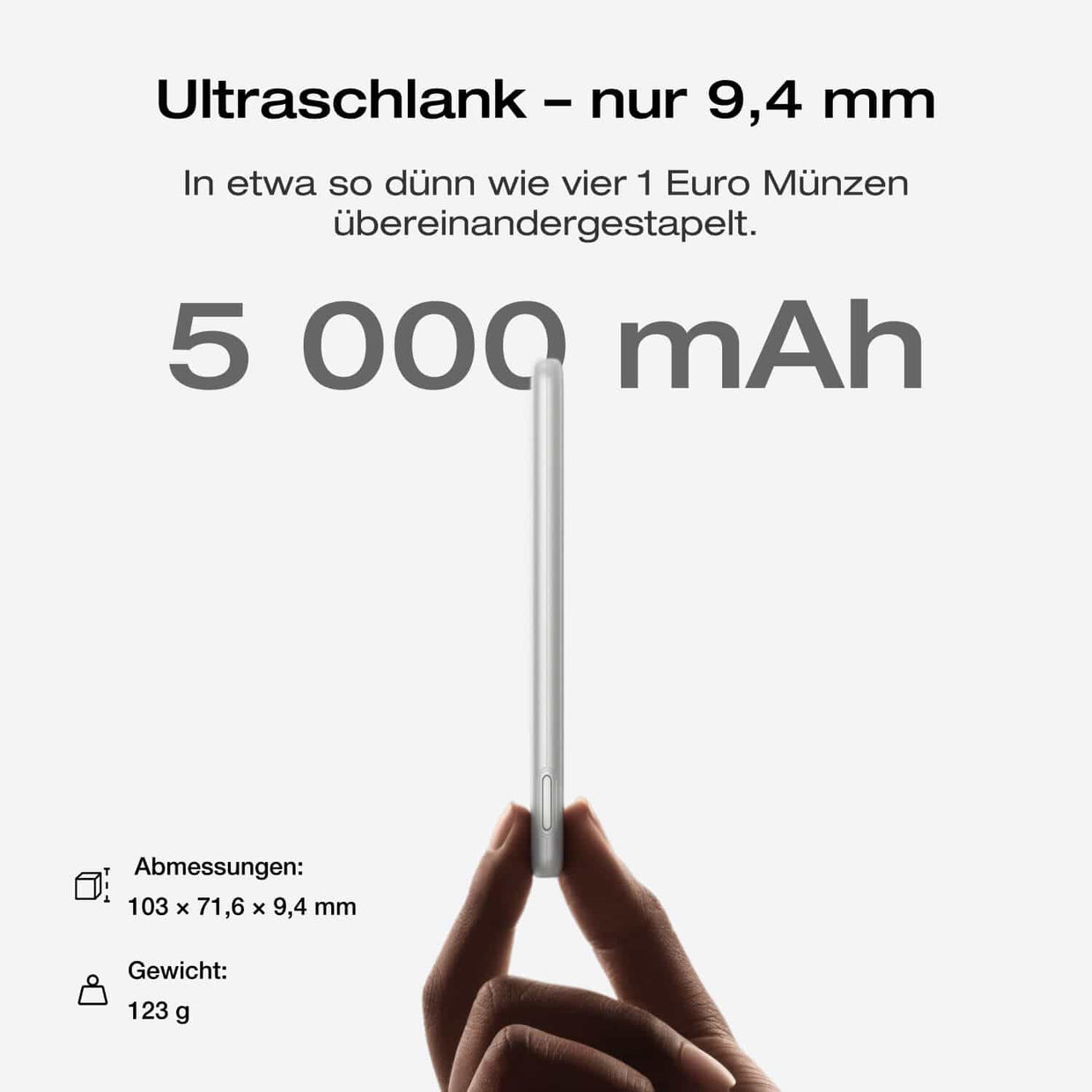 EcoFlow RAPID Mag Powerbank (5 000mAh, 7,5W, Magnetische Aufladung)
