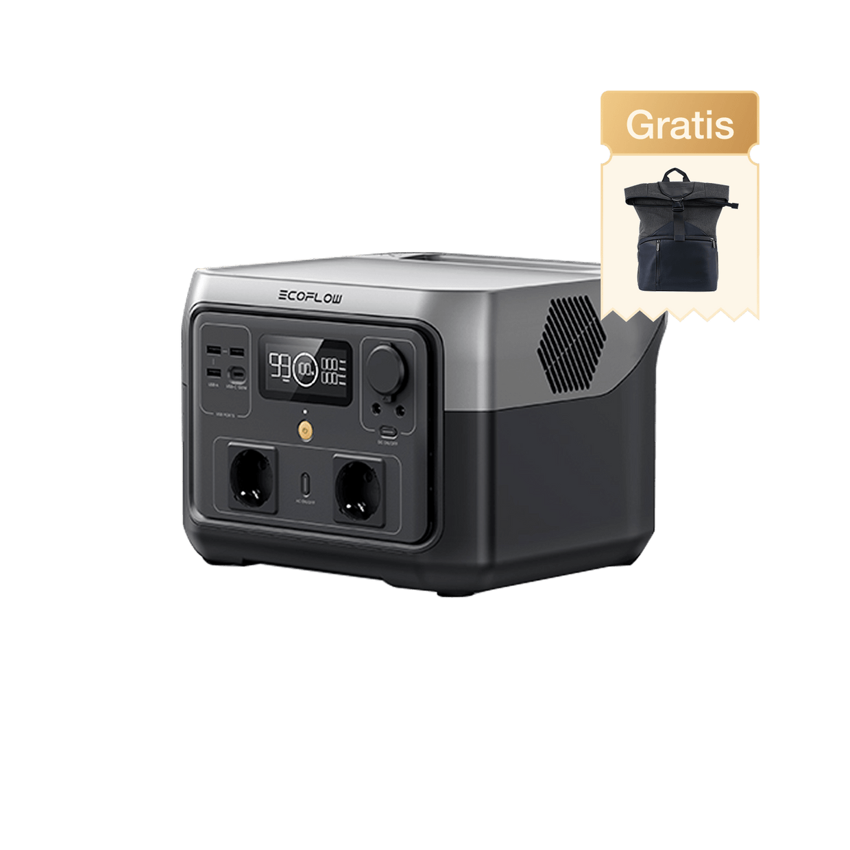 EcoFlow RIVER 2 Max EU (mit EU-Steckdosen kompatibel)