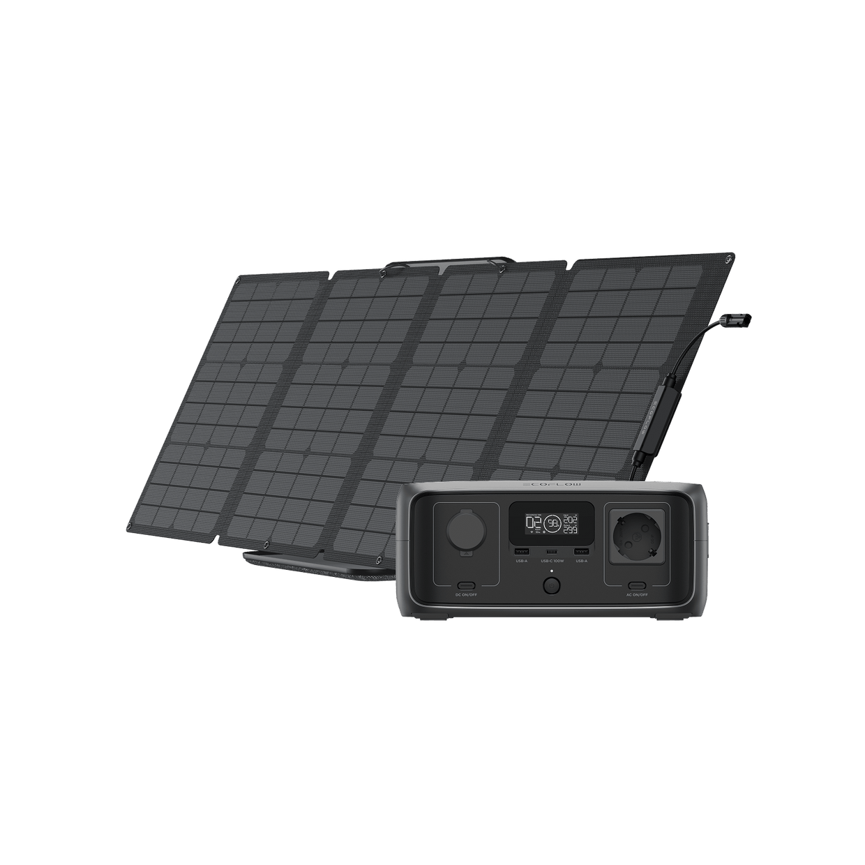 EcoFlow RIVER 3 Tragbare Powerstation RIVER 3 + 110 W Solarpanel