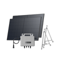 Laden Sie das Bild in Galerie -Viewer, {EcoFlow STREAM Balcony Kit Lattice Balcony / (1040Wp) 2 × 520W Rigid Solar Panel + STREAM Microinverter / Bracket: Semi-enclosed Balcony
