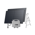 Laden Sie das Bild in Galerie -Viewer, {EcoFlow STREAM Balcony Kit Concrete Balcony / (1040Wp) 2 × 520W Rigid Solar Panel + STREAM Microinverter / Bracket: Concrete Balcony
