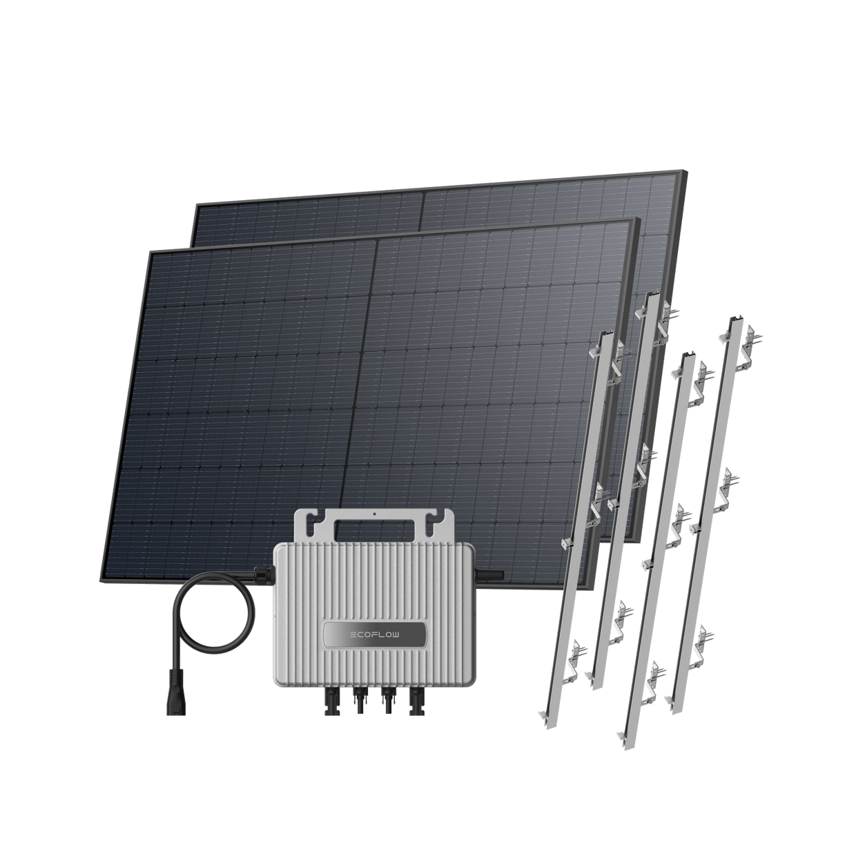 EcoFlow STREAM Roof Kit Pitched Roof / (1040Wp) 2 × 520W Rigid Solar Panel + STREAM Microinverter / Bracket: Pitched Roof