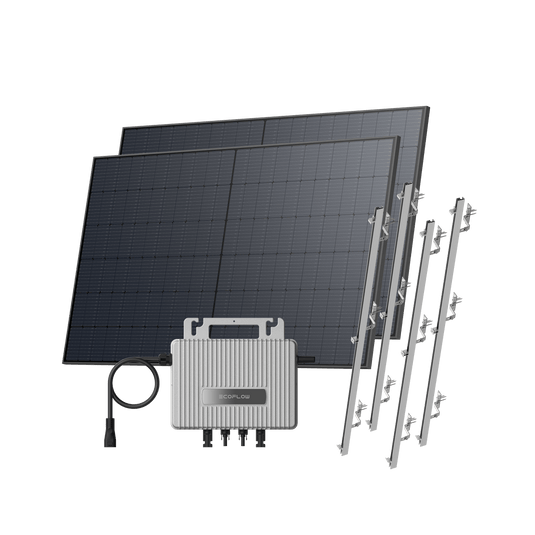 EcoFlow STREAM Roof Kit Pitched Roof / (1040Wp) 2 × 520W Rigid Solar Panel + STREAM Microinverter / Bracket: Pitched Roof