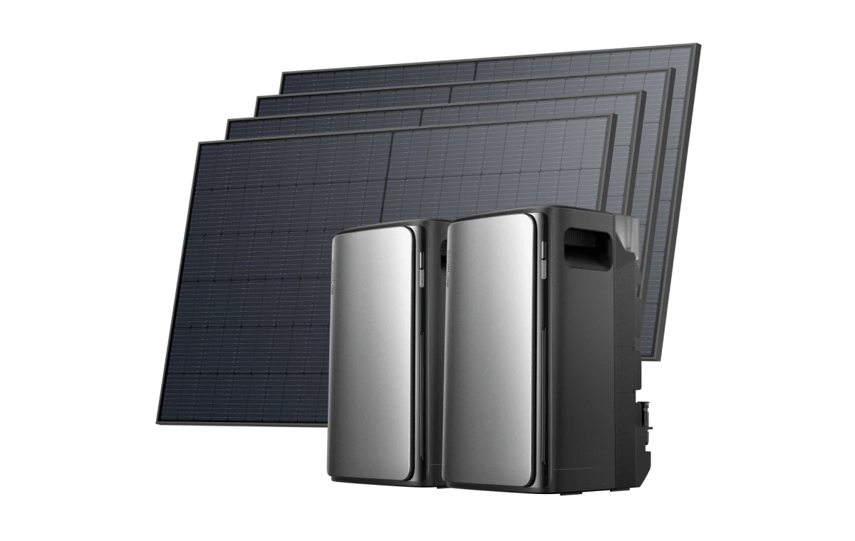 EcoFlow STREAM Ultra/Pro/Max STREAM Ultra (0 % MwSt. – nur in Deutschland) / STREAM AC Pro + 4 × 520 W Starres Solarpanel (mit 1 × GRATIS STREAM Parallelkabel)