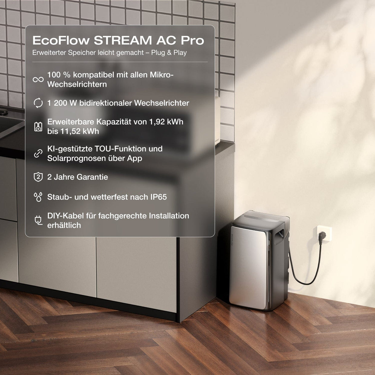 EcoFlow STREAM Ultra/Pro/Max Balkonkraftwerk mit Speicher (Generalüberholt)