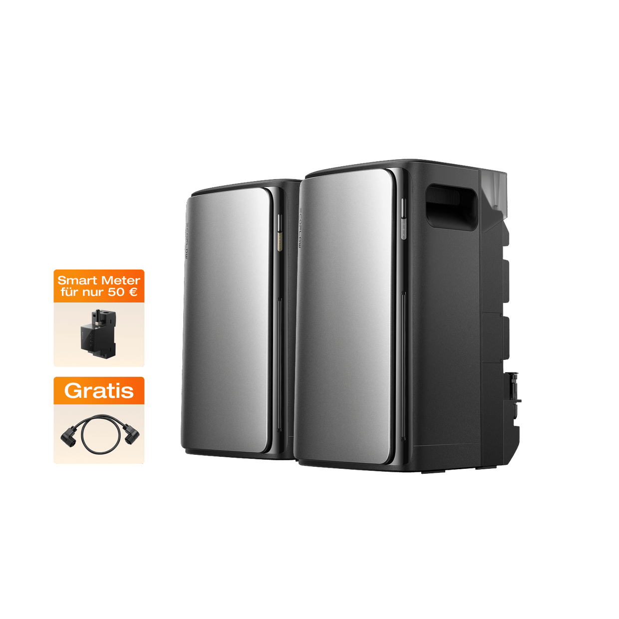 EcoFlow STREAM Ultra/ STREAM Pro Balkonkraftwerk mit Speicher (7 MPPT | 3 840 Wh Kapazität) STREAM Ultra + STREAM Pro (Gratis 1 × Parallelkabel) (0 % MwSt. – nur in Deutschland)