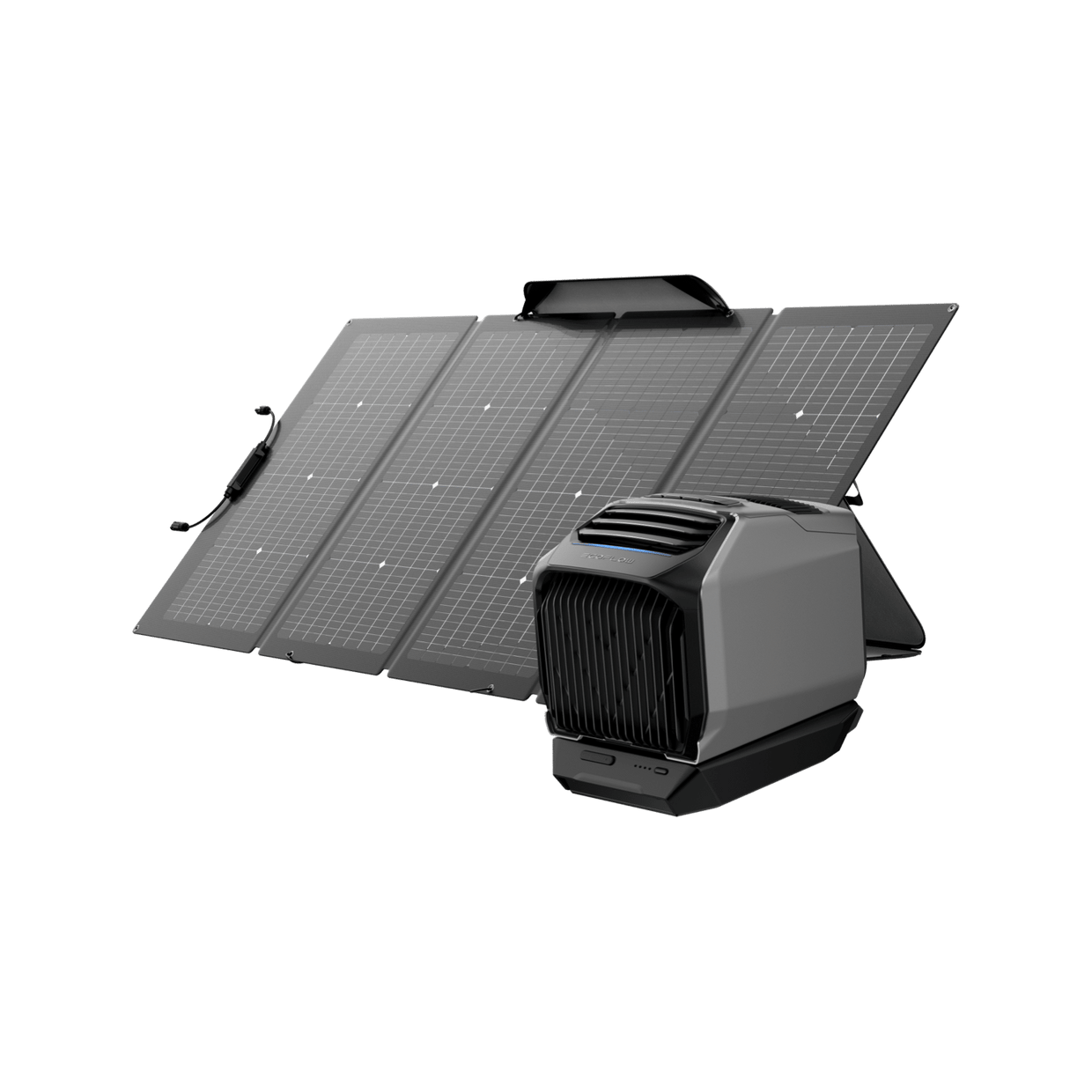 EcoFlow WAVE 2 + Zusatzbatterie WAVE 2 + Zusatzakku + 220W Tragbares Solar-Panel
